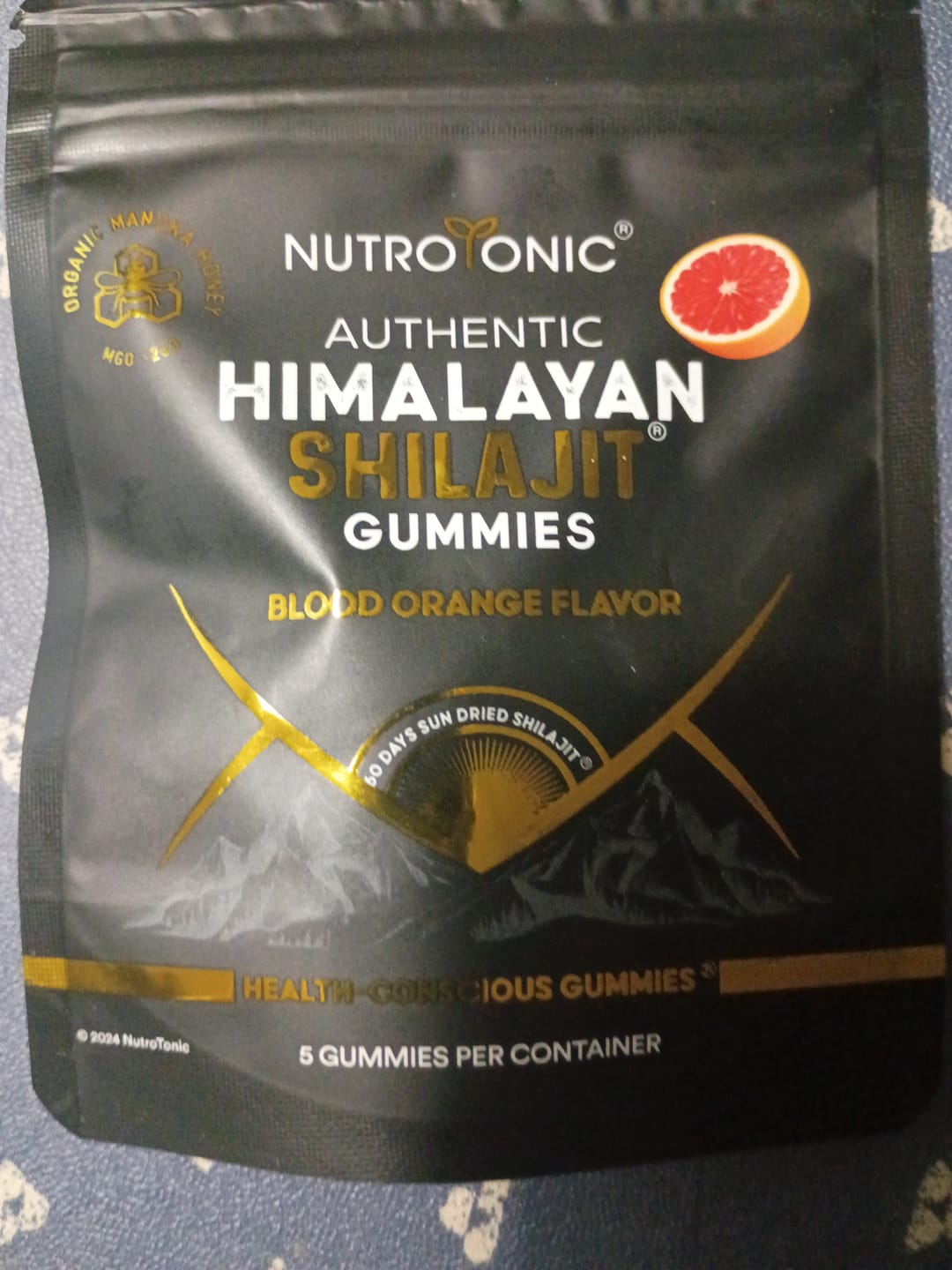 Customer photo review of Authentic Himalayan Shilajit Gummies Trial Pack