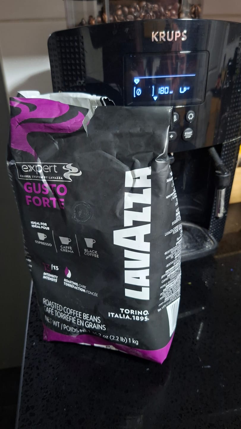 Customer photo review of Lavazza Gusto Forte 1 kg Grano Entero