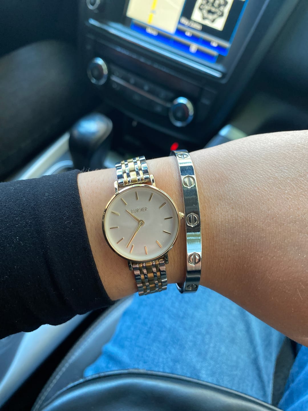 Customer photo review of Ruby Petite Gold Silver