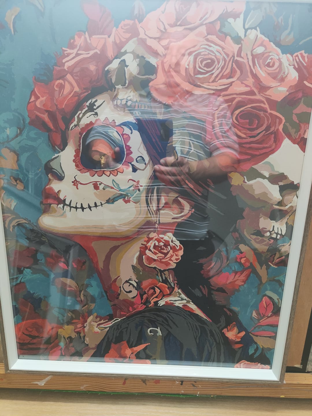 Customer photo review of Skull Rose Artwork