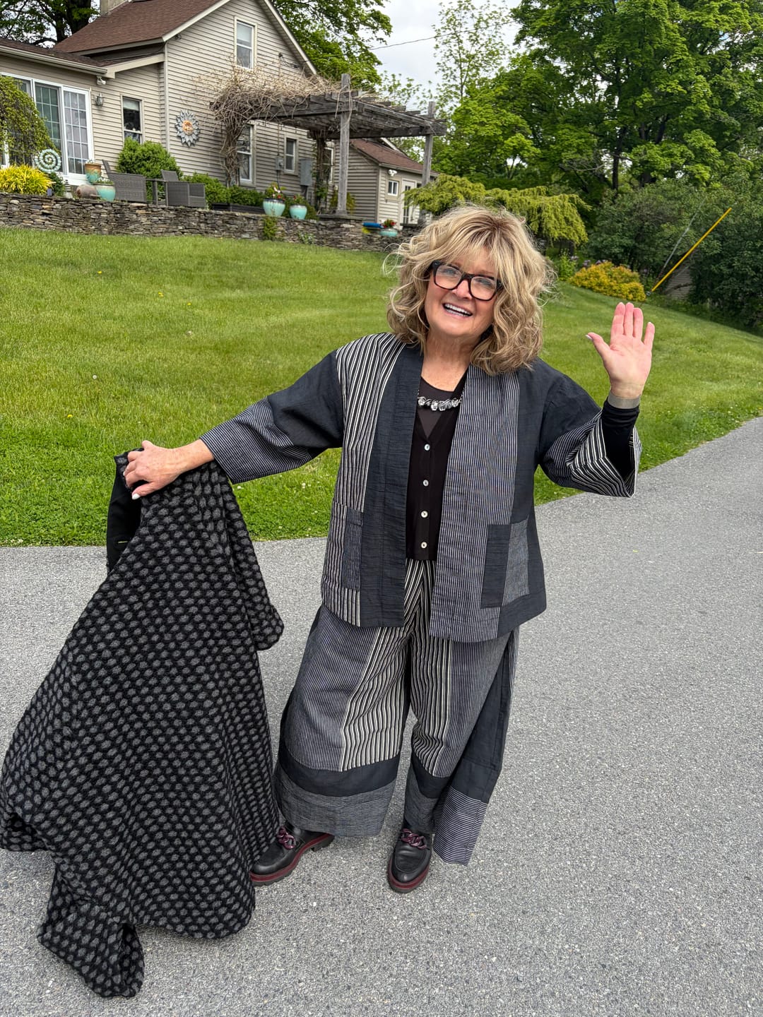 Customer photo review of Urban Constellation Jacket, Slate Stripes