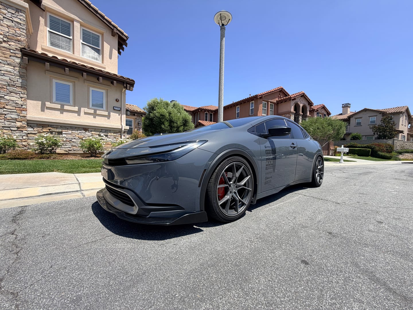 Customer photo review of For 2023-2026 Toyota Prius Black Front Bumper Lip Splitter
