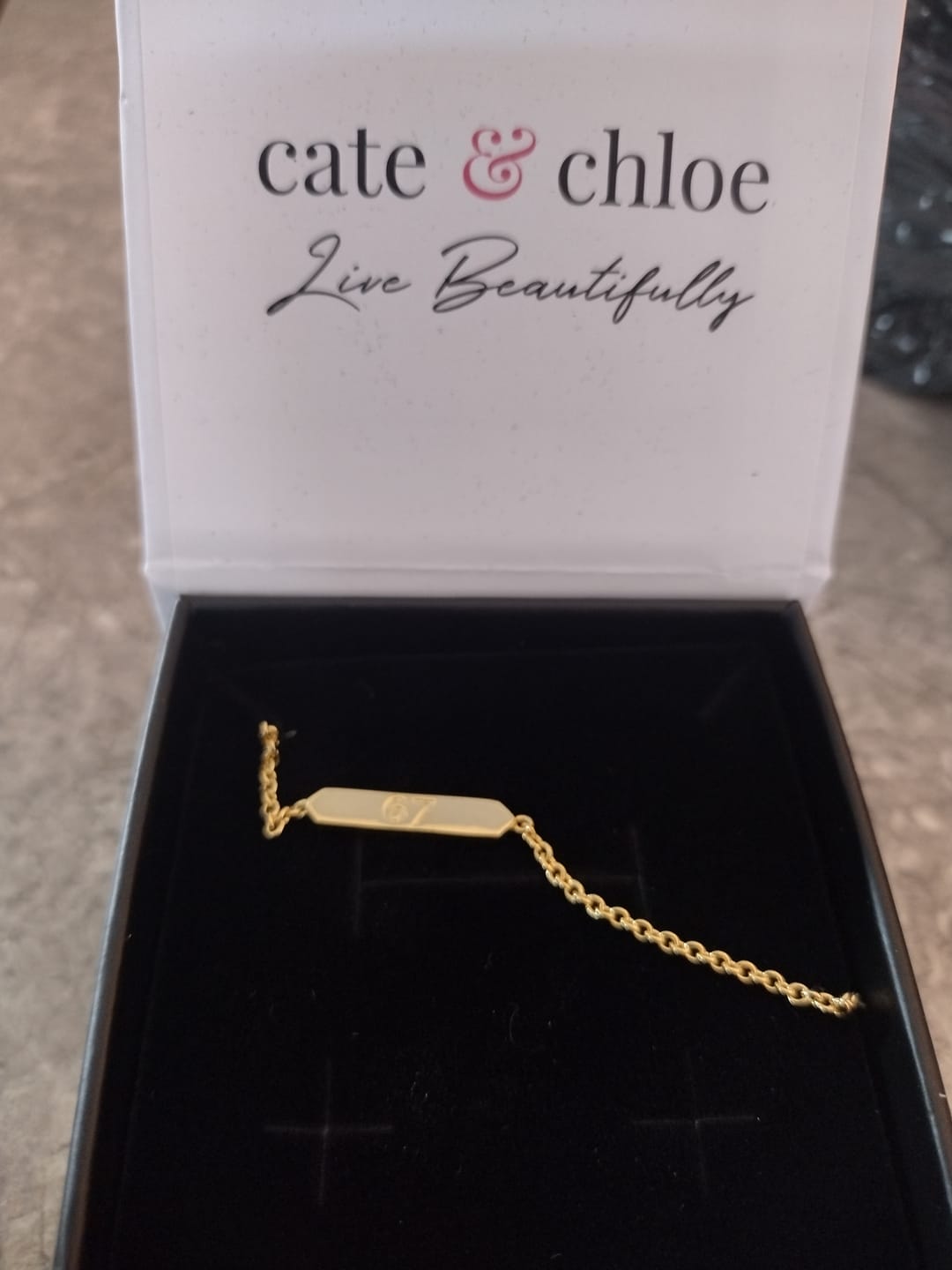 Customer photo review of 18k White Gold Plated 67 Bracelet for Women