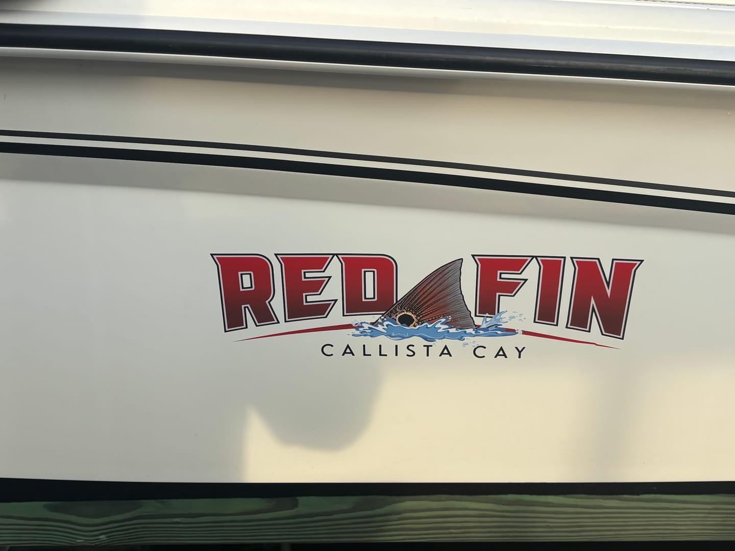 Customer photo review of Custom Digital Boat Name Logo Design