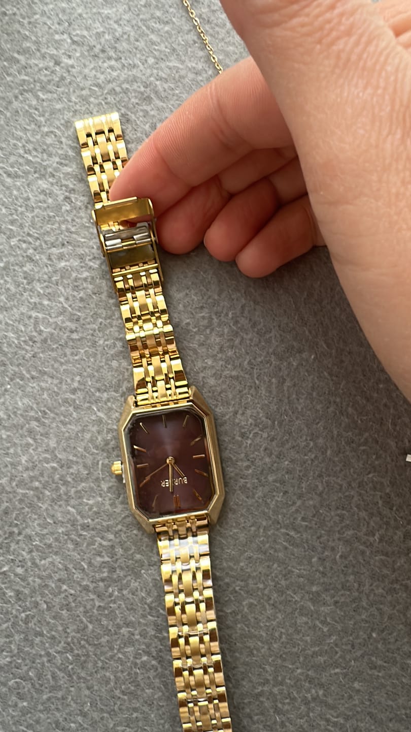 Customer photo review of Isabell Gold Burgundy
