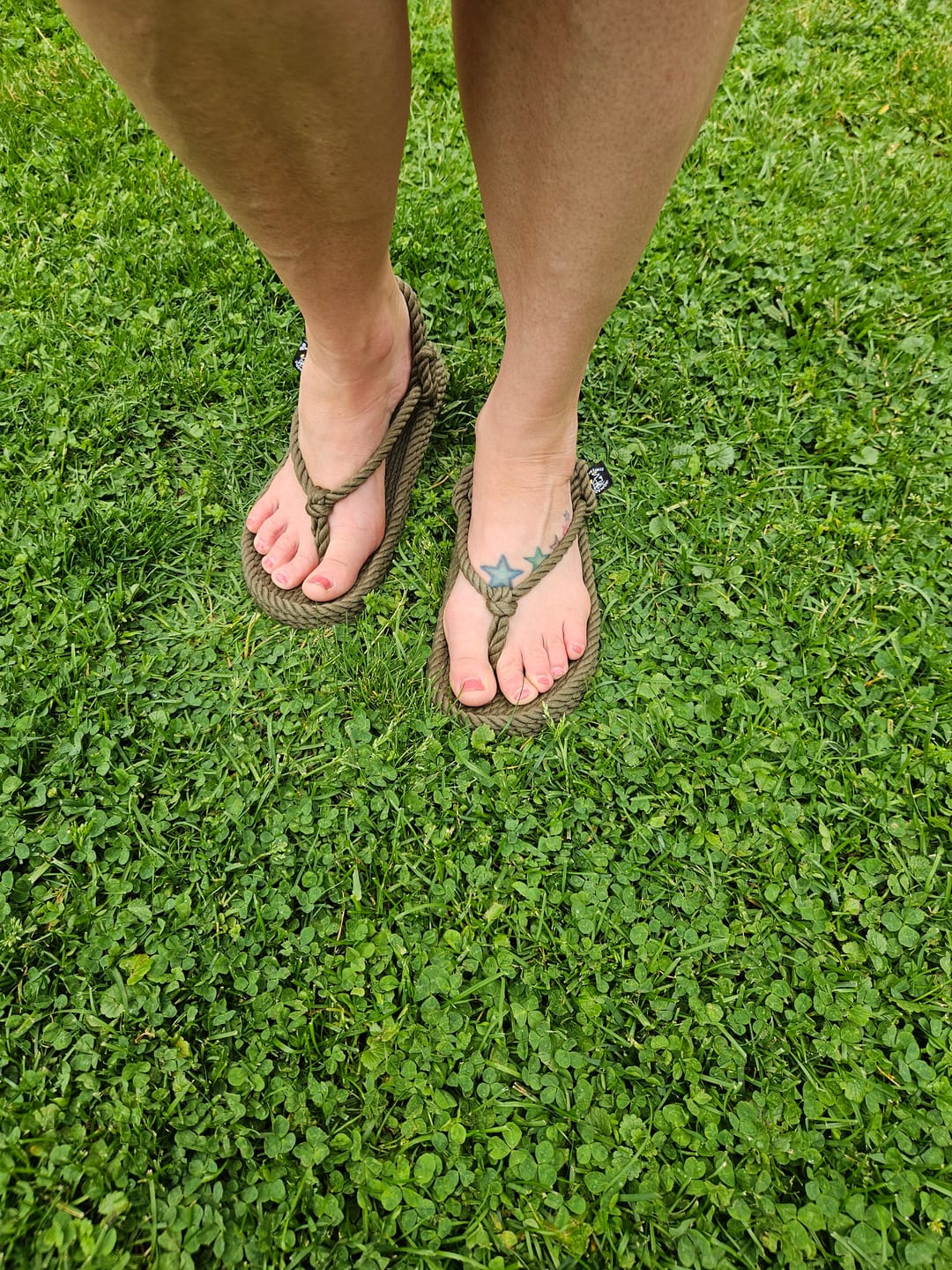 Customer photo review of flop with backstrap-no sole-OLIVE