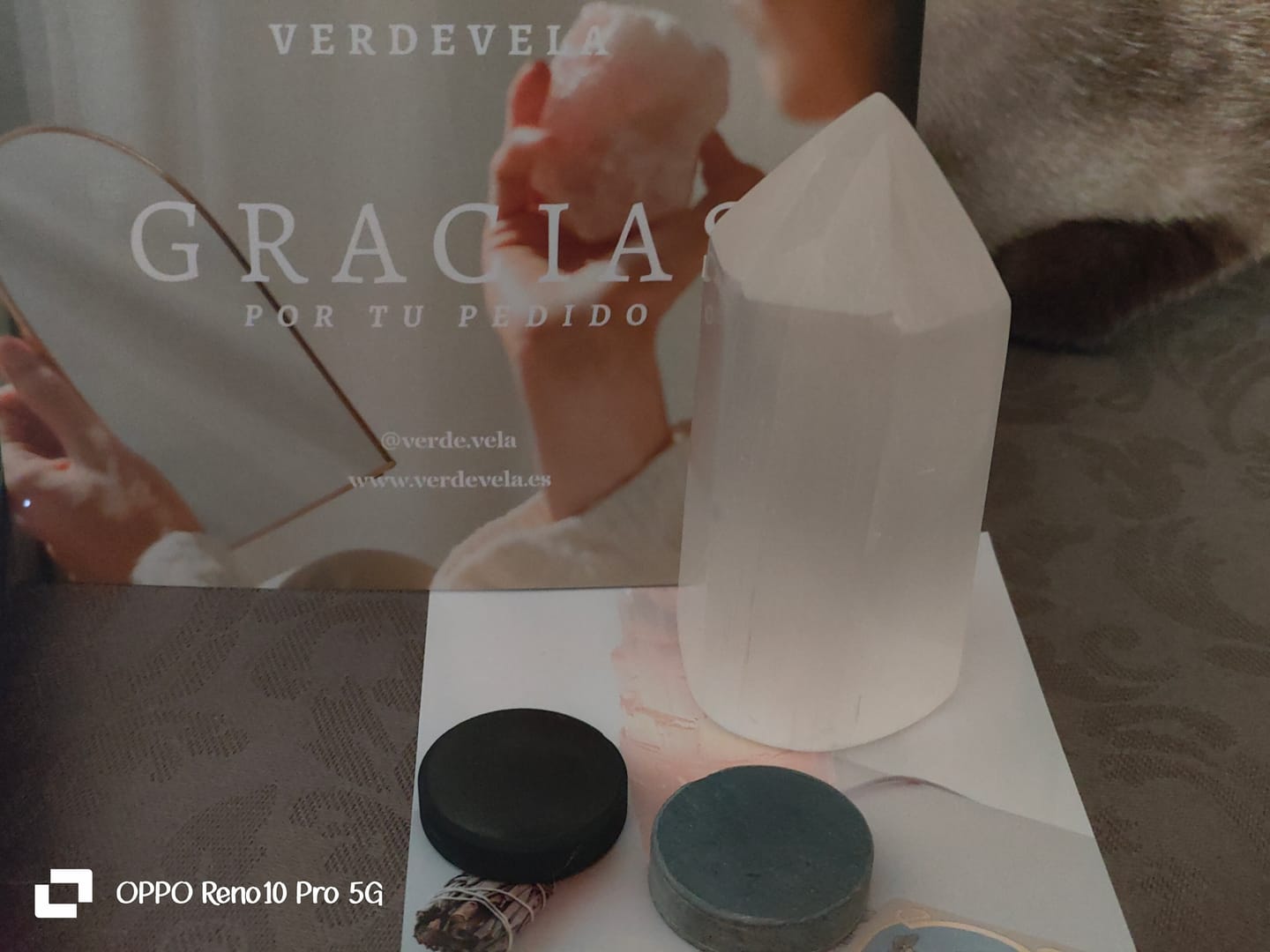 Customer photo review of Generador de Selenita | Espiritualidad - Limpieza