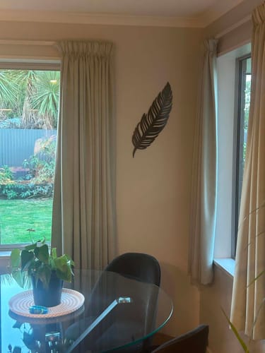 Customer photo review of Simple Feather Wall Art