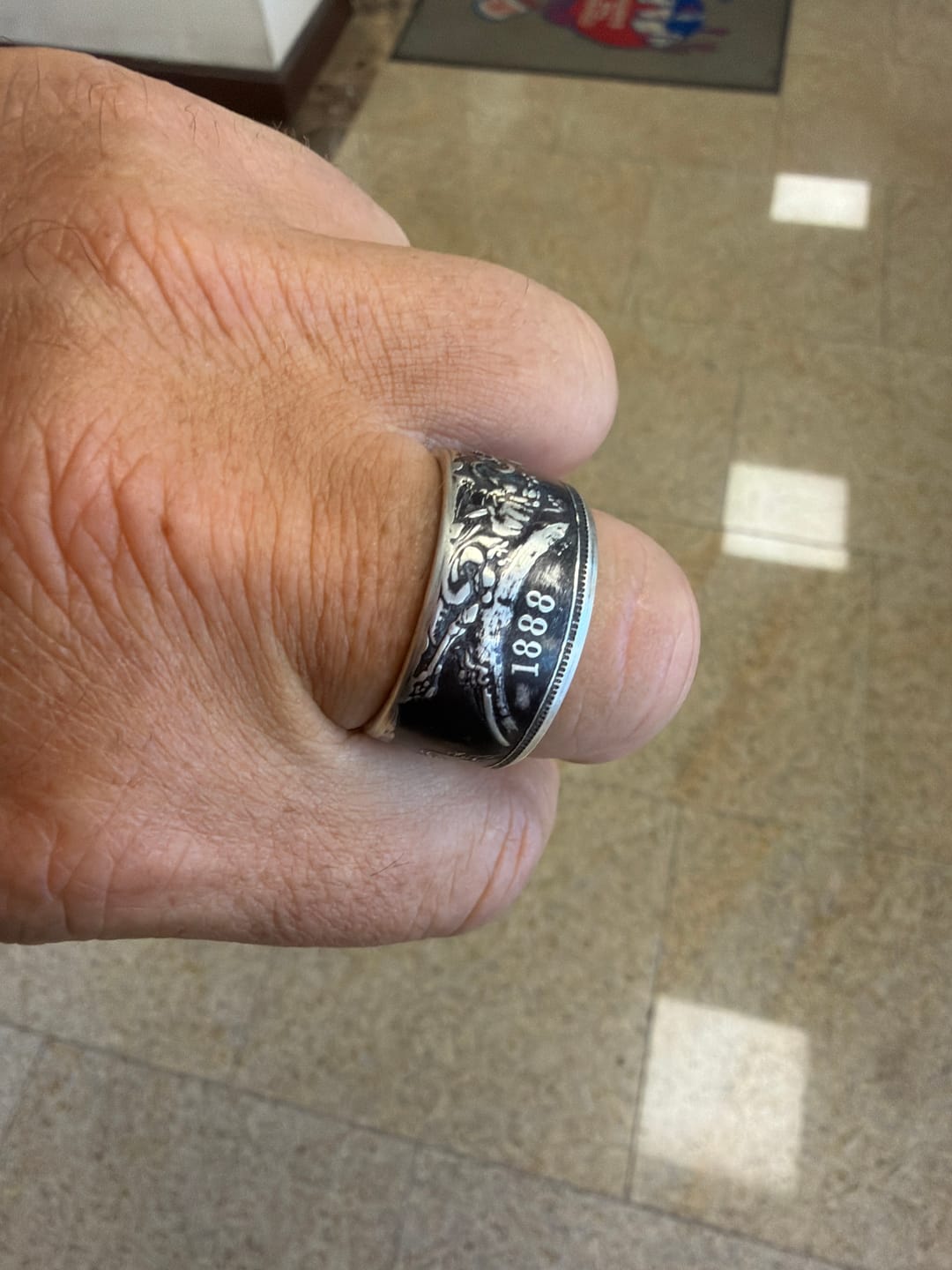 Customer photo review of Vintage 1880s/90s British Crown Coin Ring