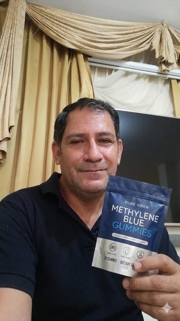 Customer photo review of Gomitas de azul de metileno