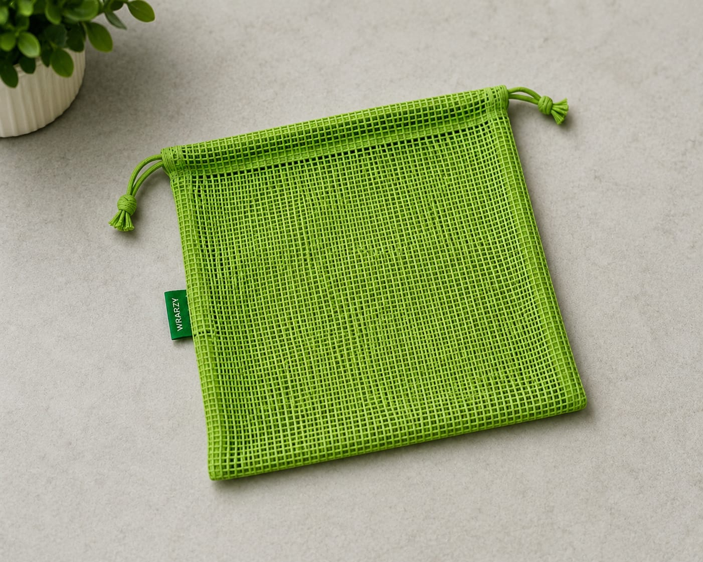 Customer photo review of 100% Cotton Reusable Vegetable Bags for Fridge | Eco-Friendly Drawstring Storage Bags | Washable Breathable Mesh Bag | Multi-Purpose Cotton Mesh | Pack of 6