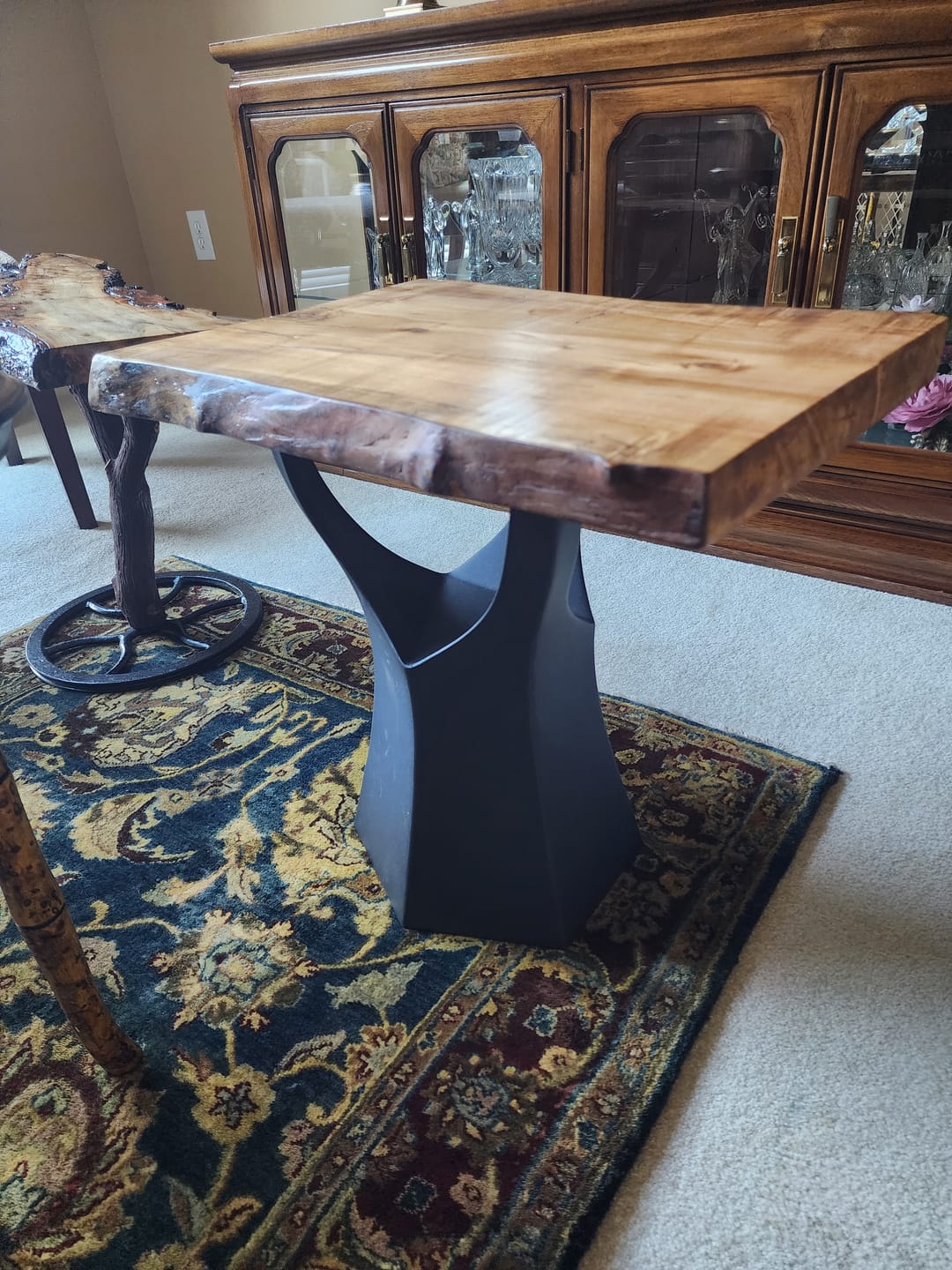 Customer photo review of Coffee Table Base 106S Namu 16.1" H Modern Furniture for Round Table Top