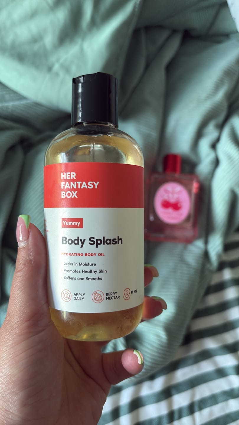 Customer photo review of Body Splash - Skin Smoothing Body Oil  (Yummy)