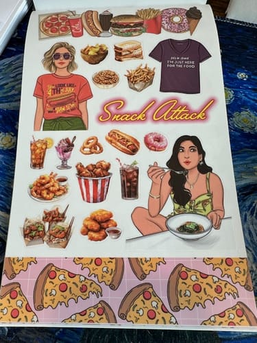 Customer photo review of Foodie Queen Sticker Book