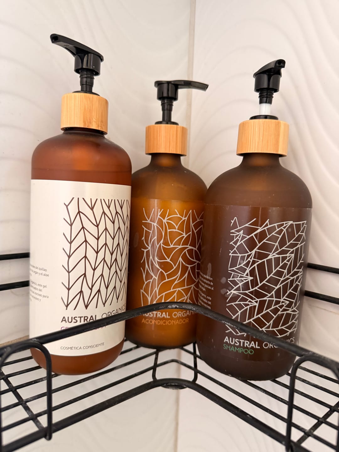 Customer photo review of Shampoo 500 ml vidrio+ Acondicionador 500ml vidrio