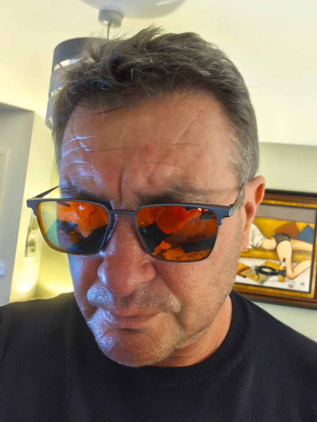 Customer photo review of Ford | TR90 Magnetic Flip-up Clip-on Eyeglasses Sunglasses | ZanyLen