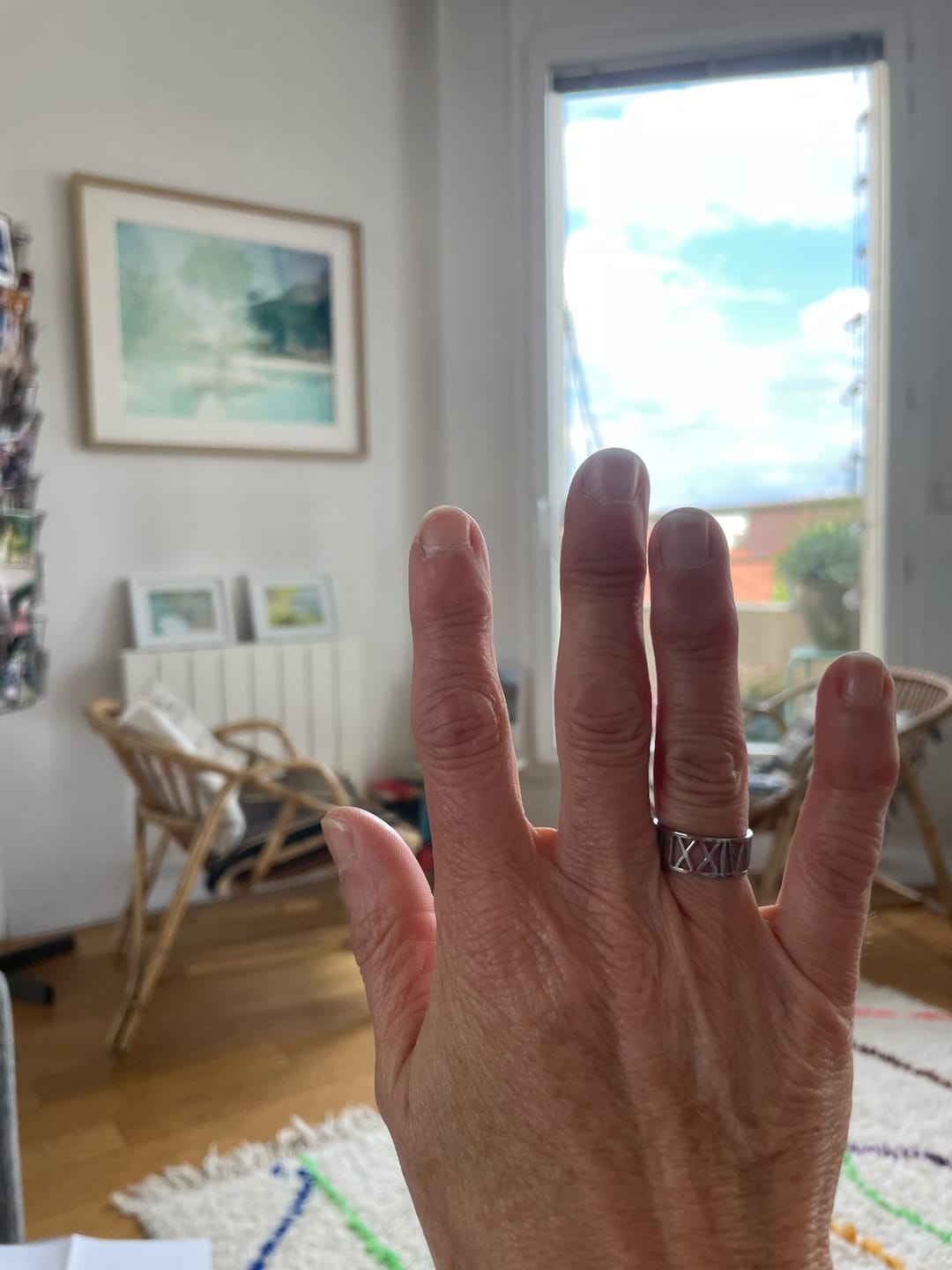 Customer photo review of Bague Personnalisée avec Chiffres Romains