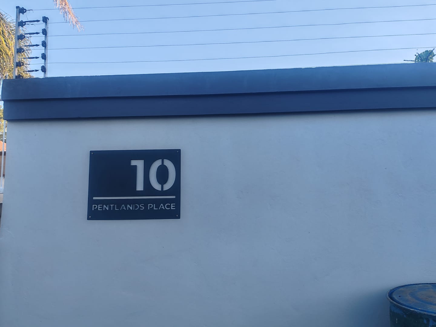 Customer photo review of The Urban Metal House Number