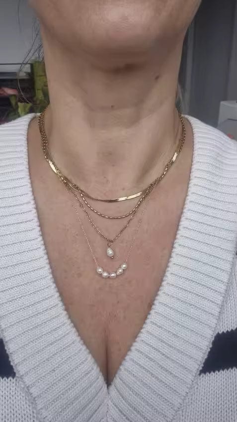 Customer photo review of Siena Pearl Necklace