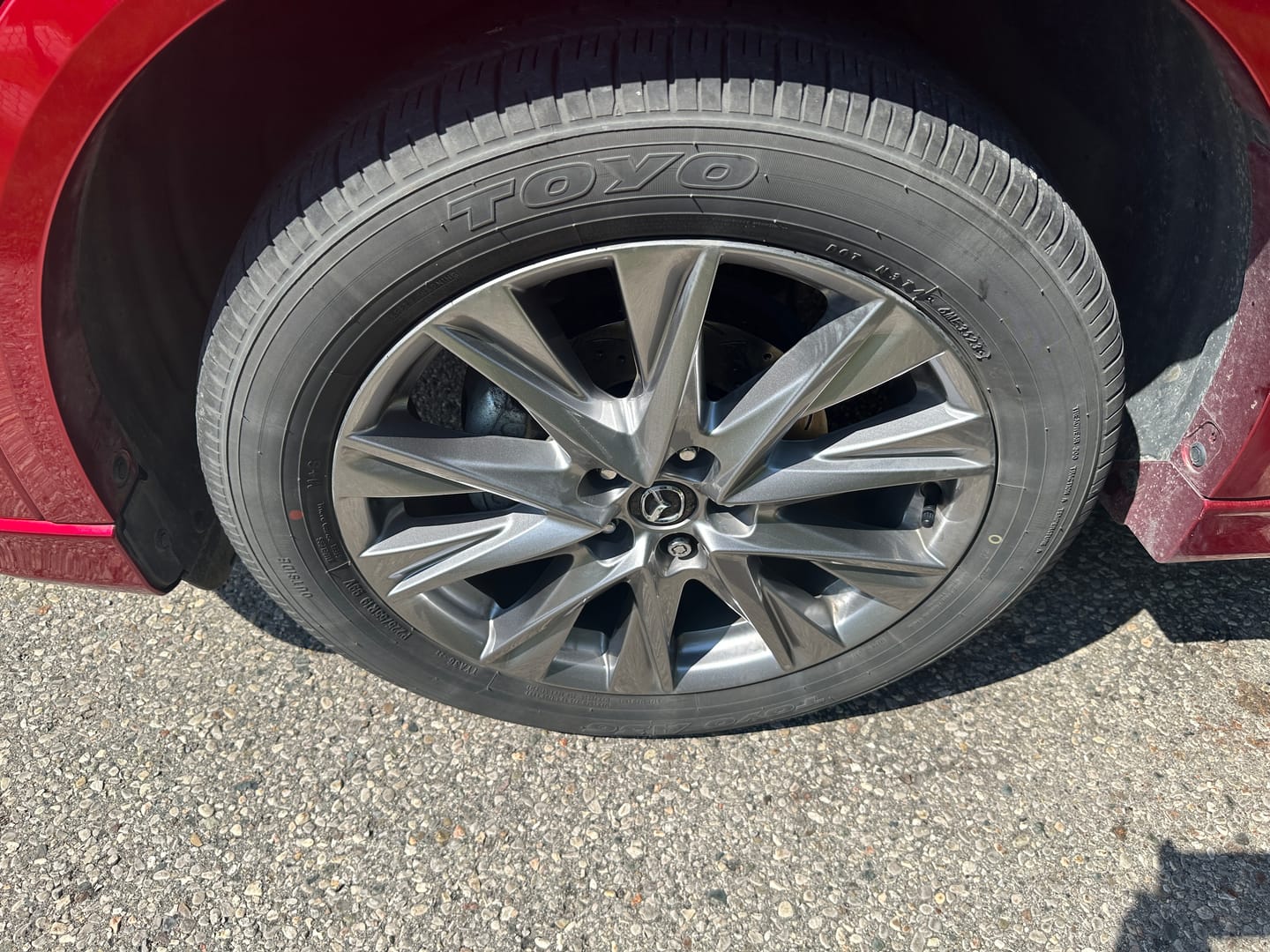 Customer photo review of Performance Brake Kit For 2024 Mazda CX-5 Naturally Aspirated