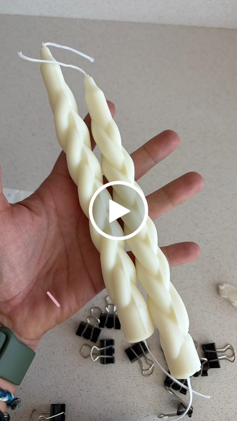 Customer video review of MECHAS PARA VELAS SIN ENCERAR