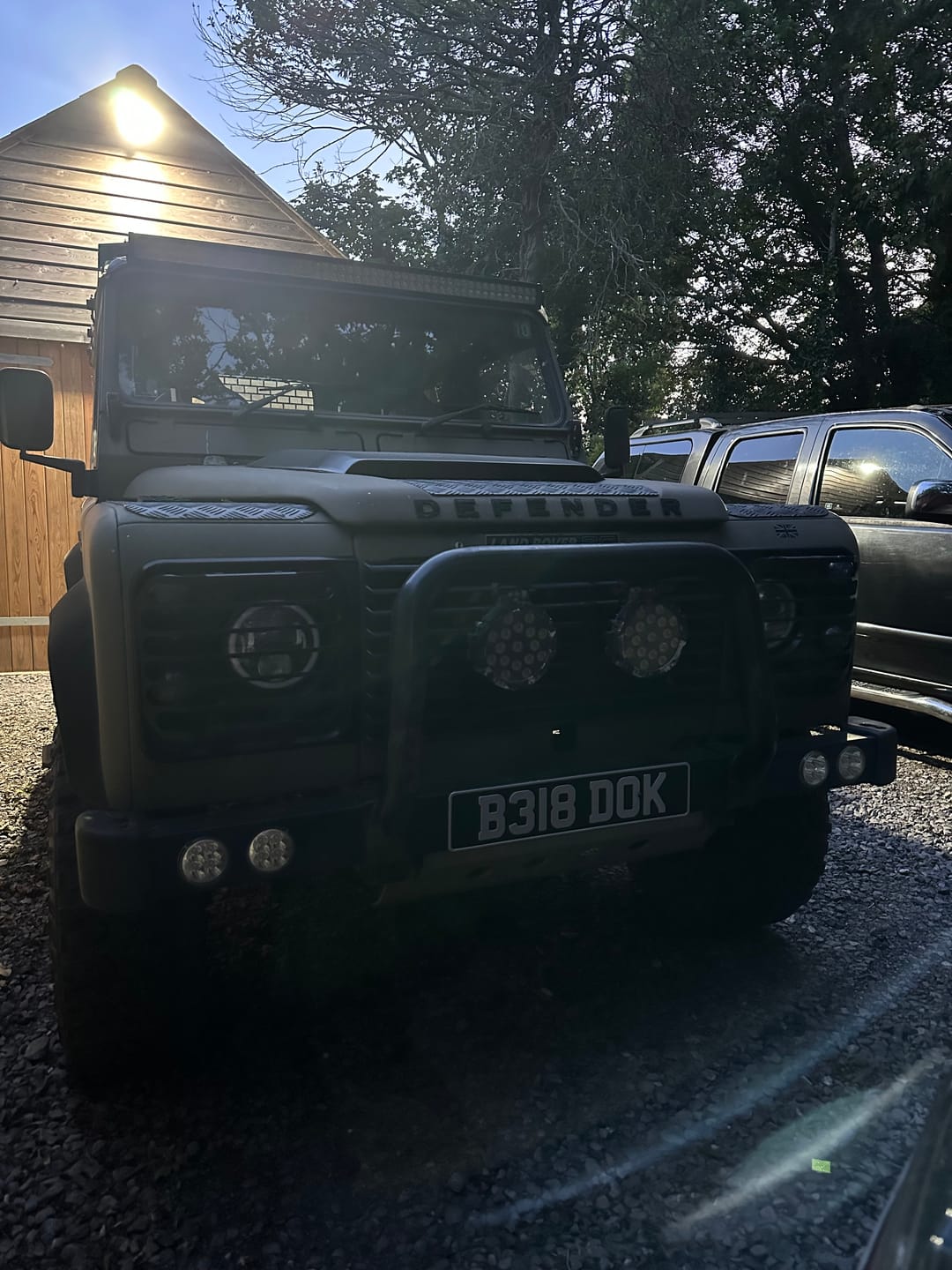 Customer photo review of Classic Oblong Metal Pressed Number Plate - 520mm x 111mm