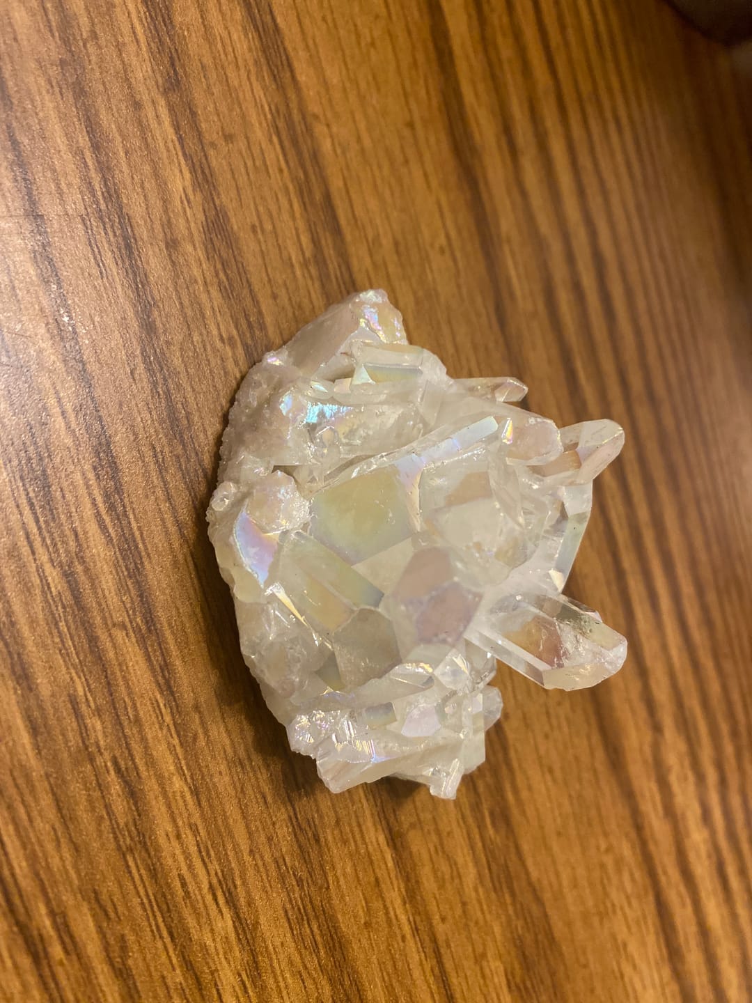 Customer photo review of White Angel Aura Quartz Crystal