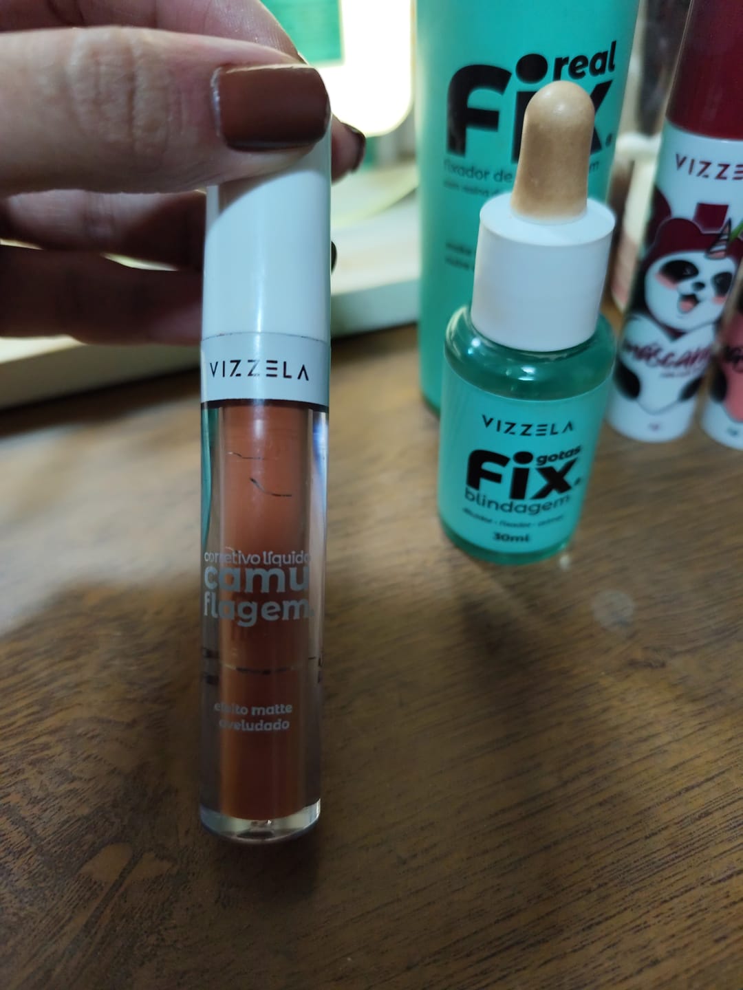Customer photo review of Corretivo Camuflagem – Laranja - Vizzela