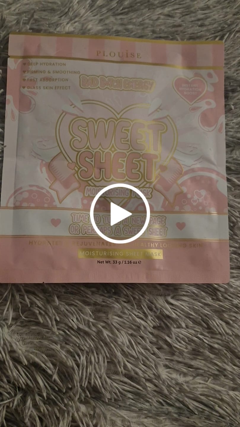 Customer video review of Sweet Sheet Moisturising Sheet Mask
