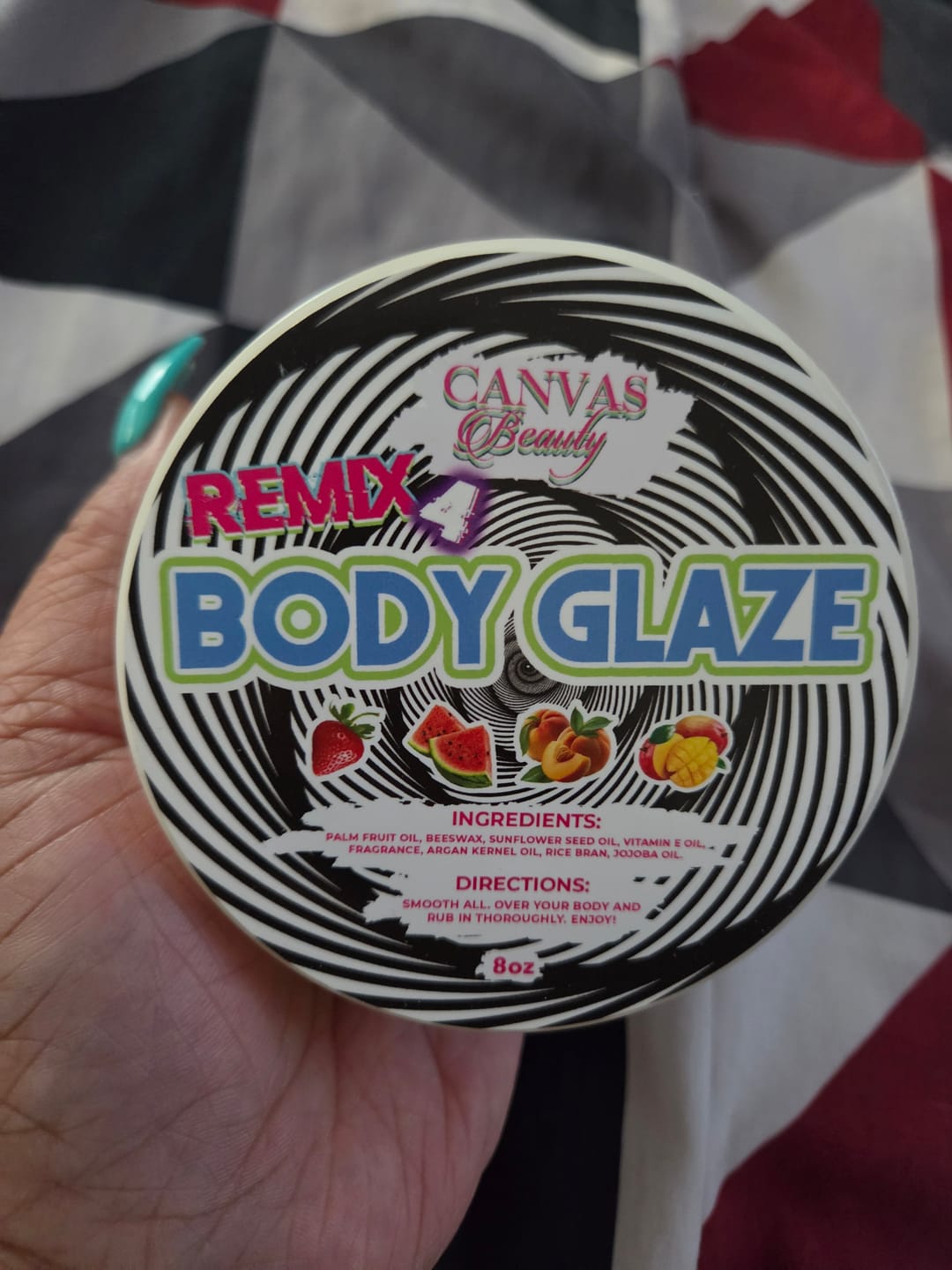 Customer photo review of (NEW) BODY GLAZE: REMIX 4 TROPICAL STORM