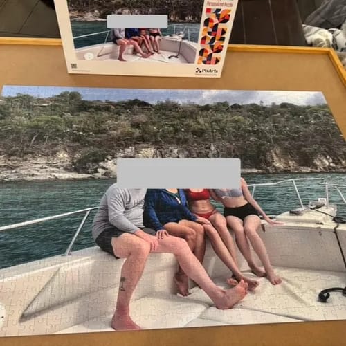 Customer photo review of Custom Memory Photo Puzzle