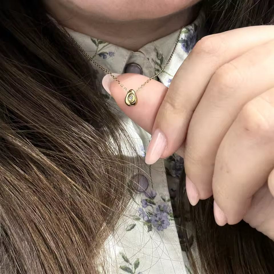 Customer photo review of Eleni Petite Necklace