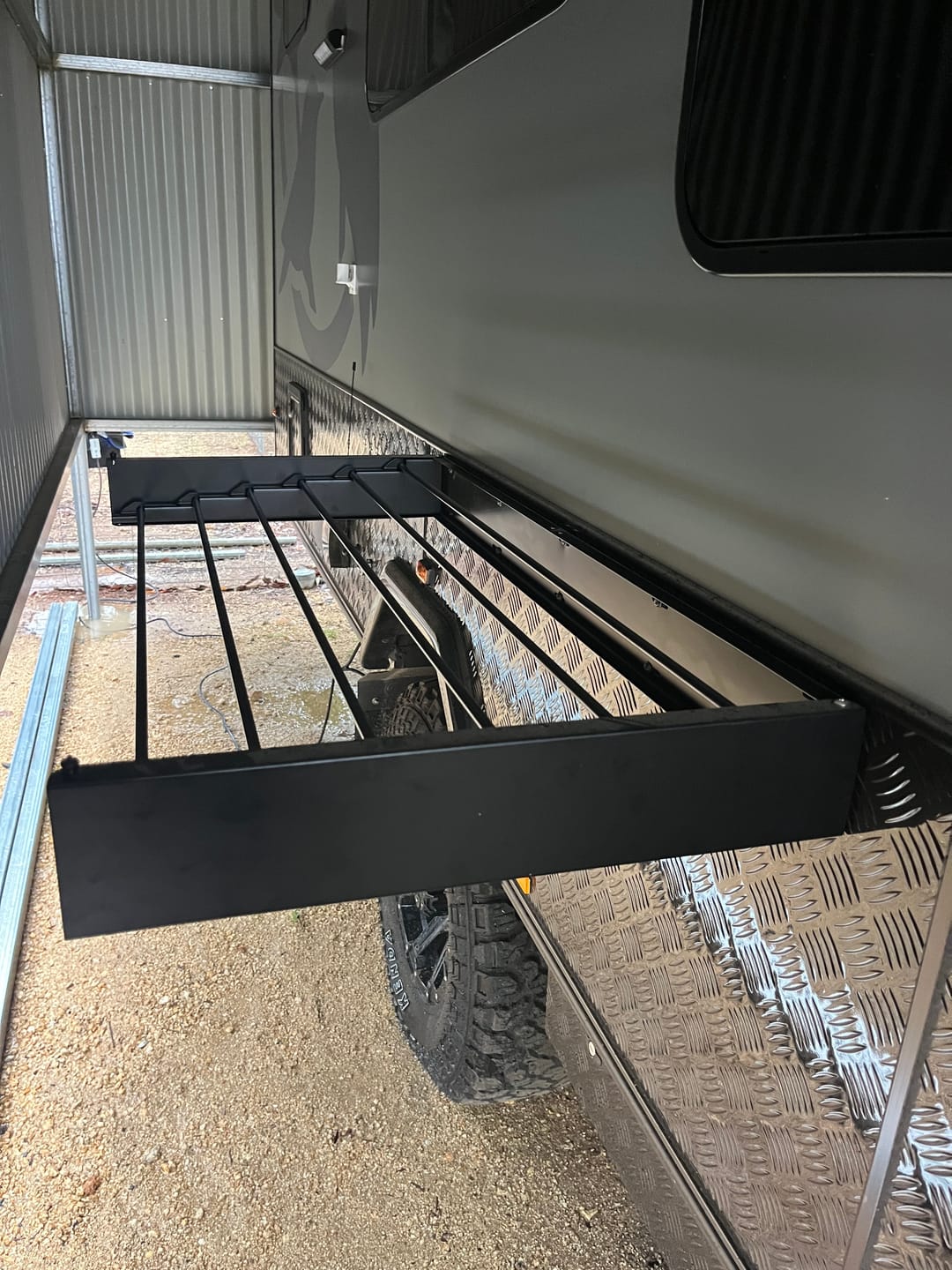 Customer photo review of Caravan Wall Mounted Drying Rack - Foldable Indoor and Outdoor