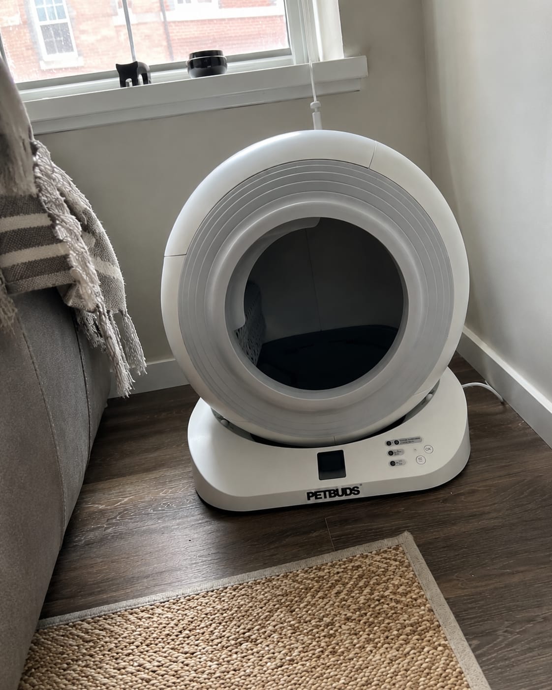 Customer photo review of The Petbuds Tonepie Q-CLEAN Automatic Self-Cleaning Litter Box