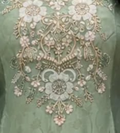 Customer photo review of Banarasi Silk Suit Set with Handwork Dupatta for Women