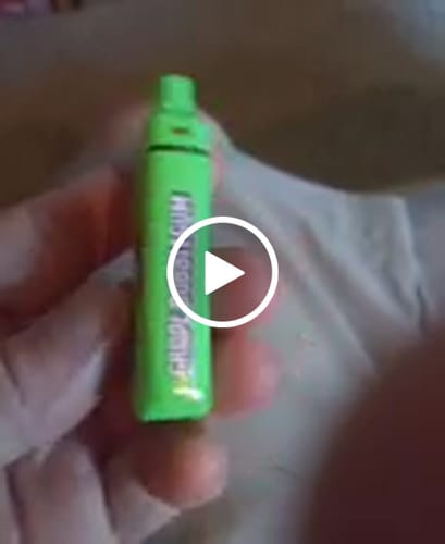 Customer video review of GRAPE BUBBLEGUM 1.5ML VAPE