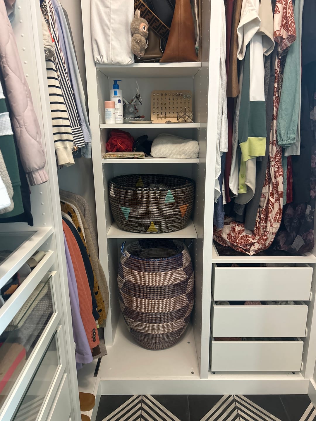 Customer photo review of Teranga Triangles Knitting Basket
