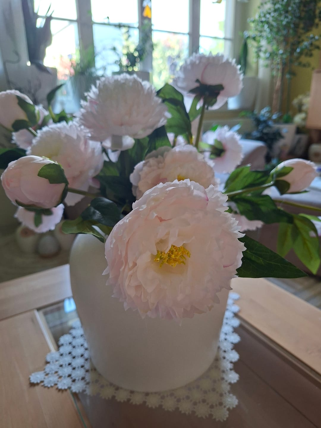 Customer photo review of Zijden Pioenrozen - Lichtroze