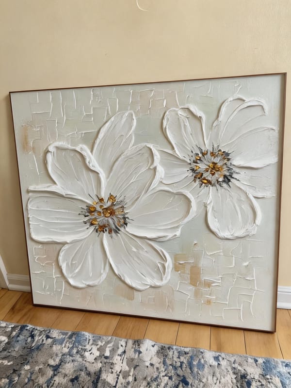 Customer photo review of Flower & Tree Textured Abstract Wall Art #SF017
