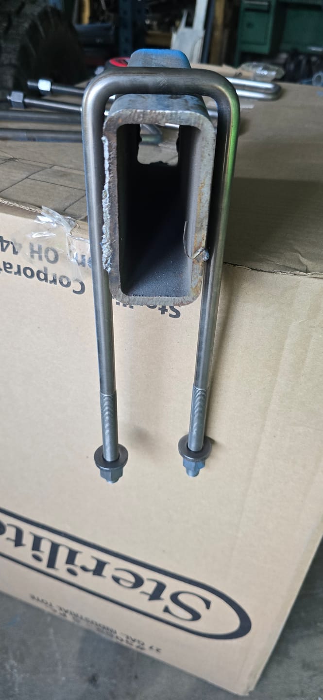 Customer photo review of 1/2 Inch Diameter U-Bolts - Square