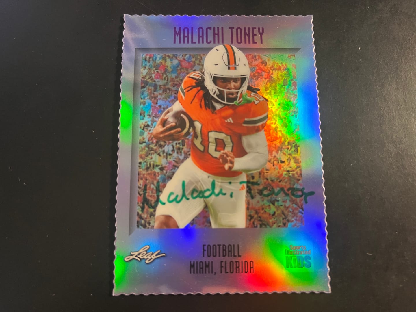 Customer photo review of Malachi Toney Autograph Signing