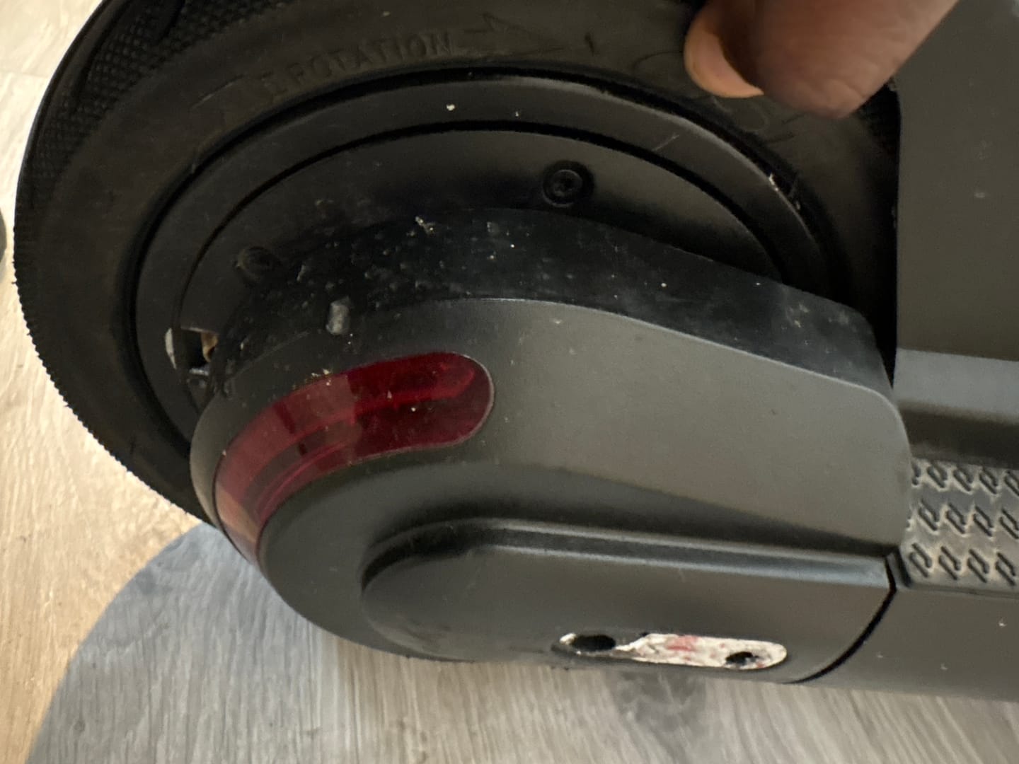 Customer photo review of E-Scooter Tube Replacement 10 Inch Straight Valve