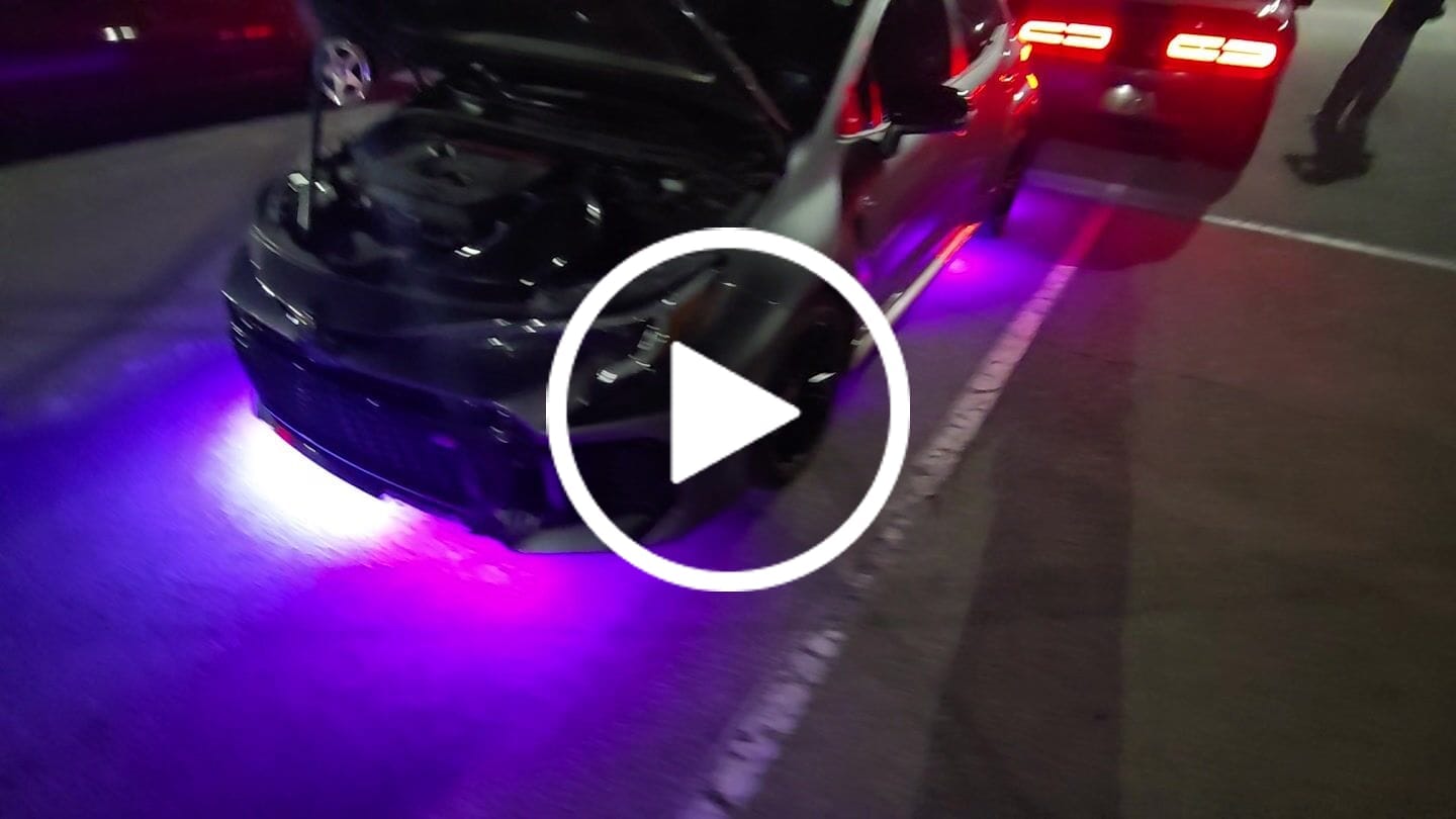 Customer video review of ELGlow® PRO Universal Car Underglow Kit