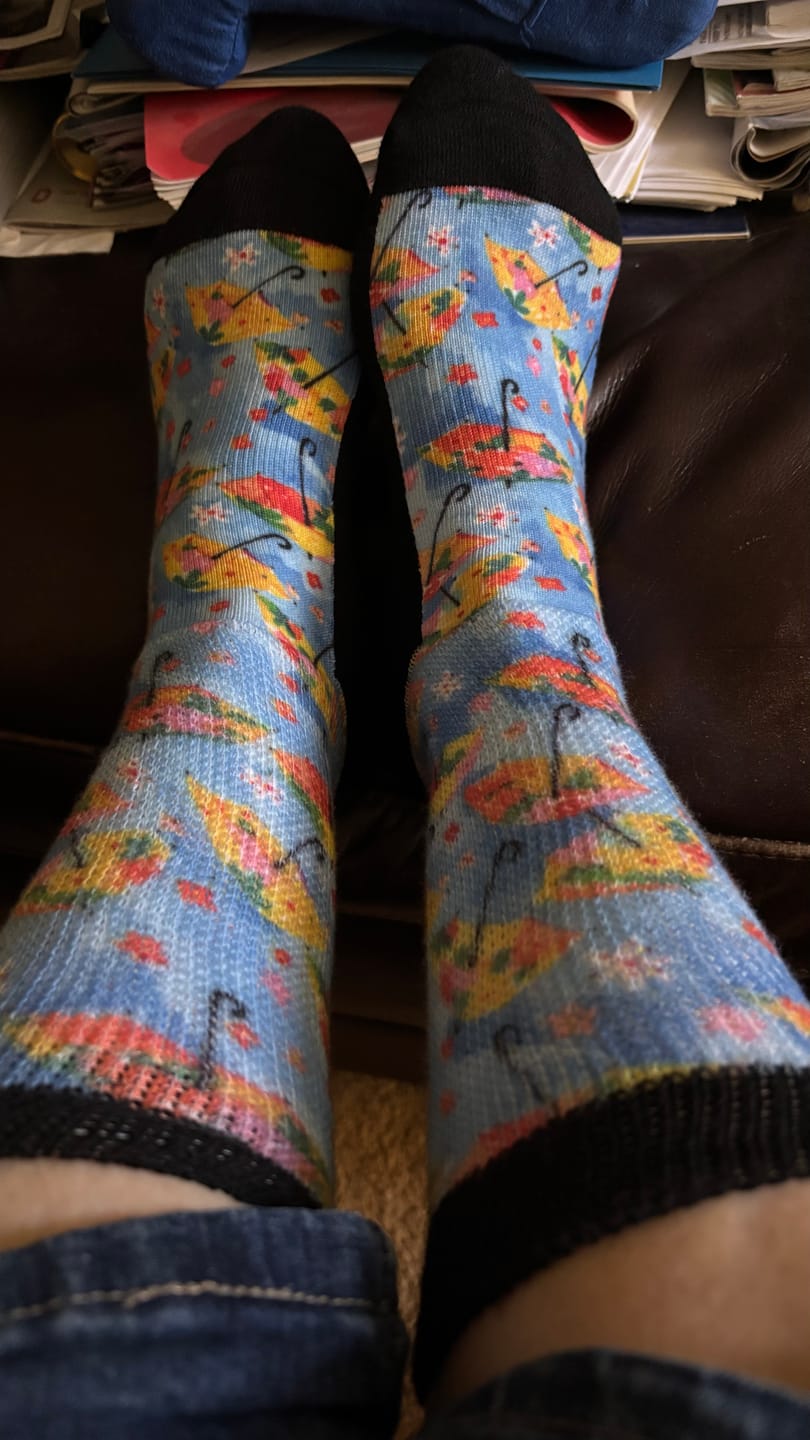 Customer photo review of Bigfoot EasyStretch™ Socks 5-Pack Bundle