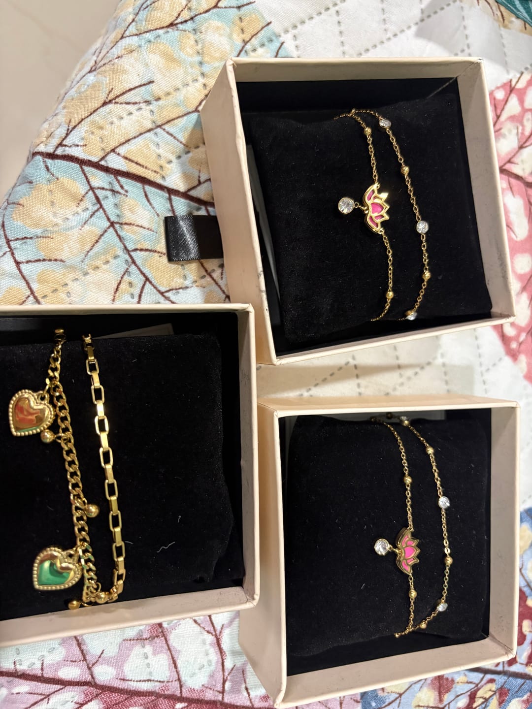 Customer photo review of Water Lily Anklet