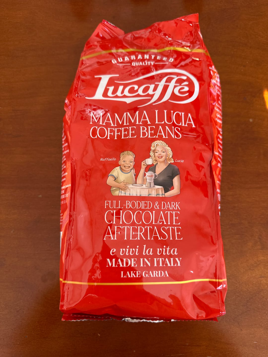 Customer photo review of Lucaffe Mamma Lucia 1 kg Grano Entero