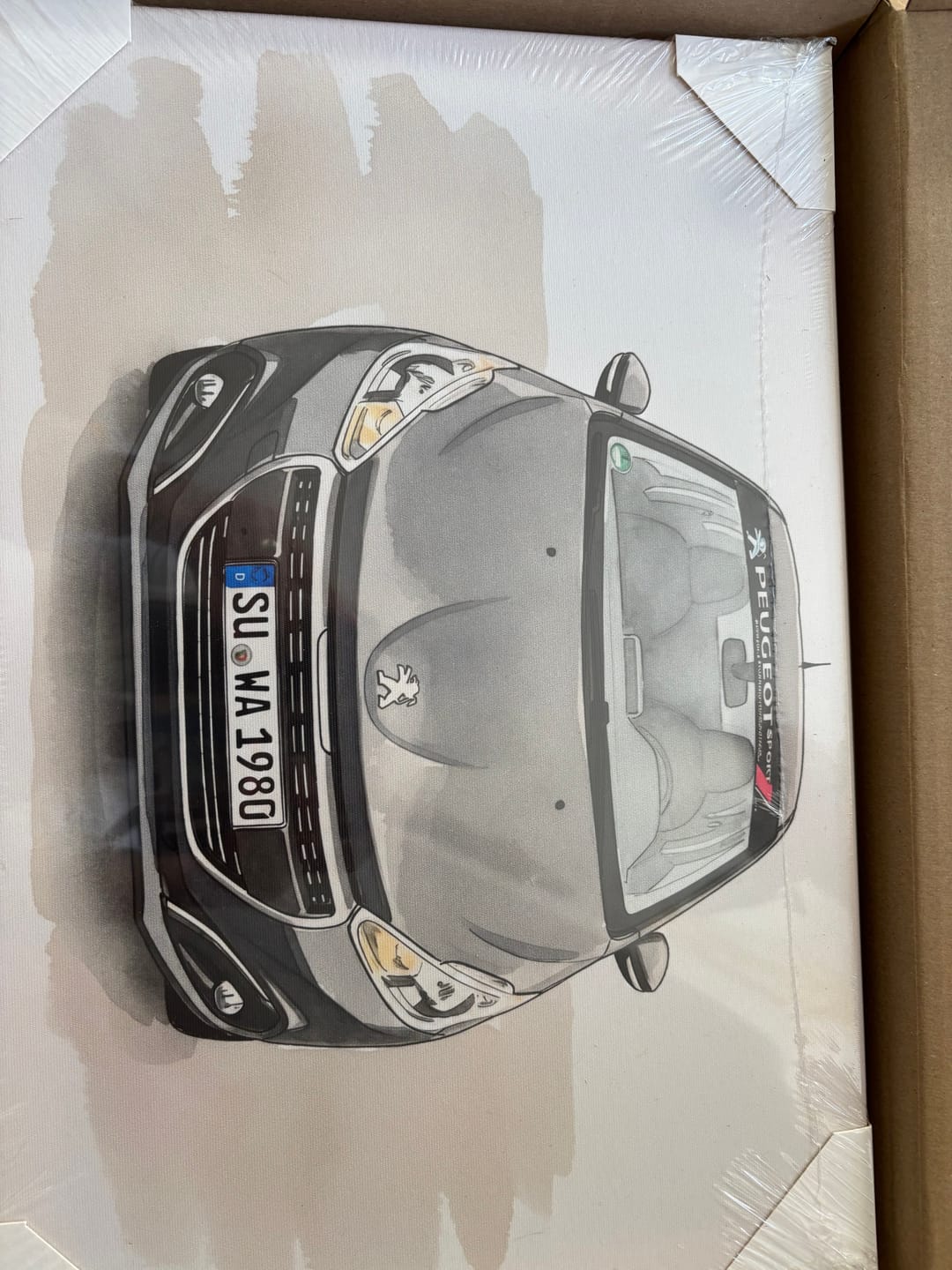 Customer photo review of Dein Auto als Kunstwerk – mit Live-Vorschau, als Poster oder Leinwand