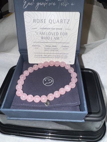 Customer photo review of Lapis Lazuli Beaded Necklace