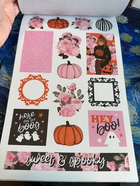 Customer photo review of Hey Boo Halloween Sticker Book
