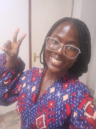 Customer photo review of Adire Corset Top In Zuwena
